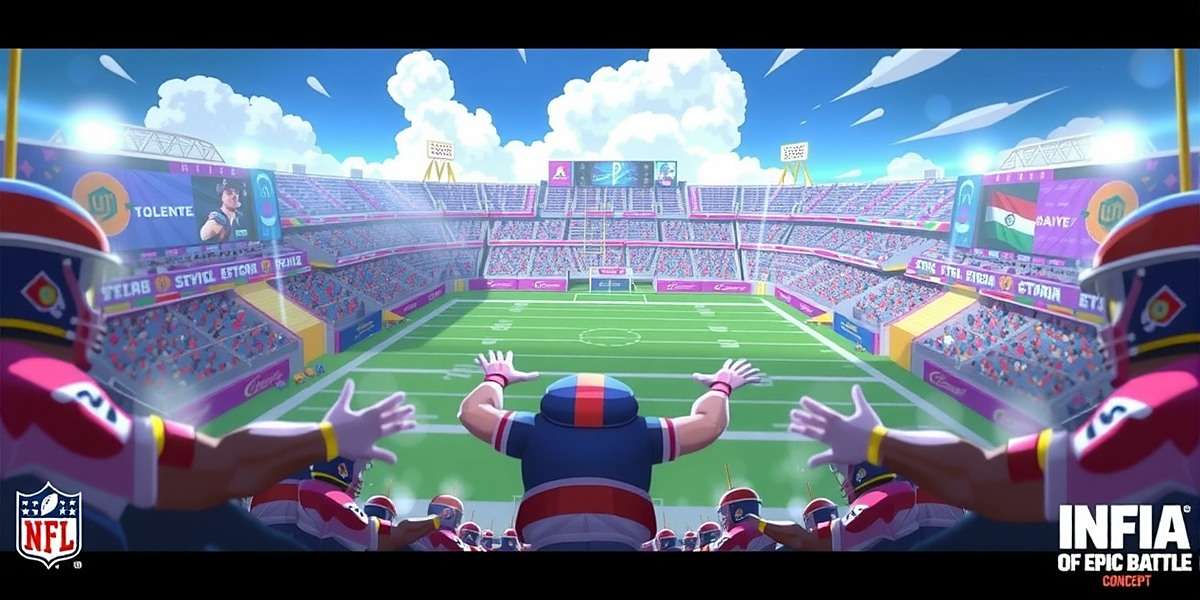 NFL India Epic Battle Future Updates NFL India Epic Battle future update concept art showing new stadium designs and player models