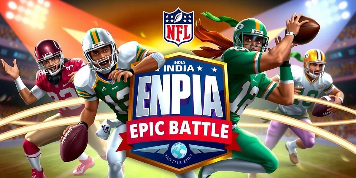 NFL India Epic Battle Official Cover Art NFL India Epic Battle Game Cover featuring Indian players in traditional and modern football attire